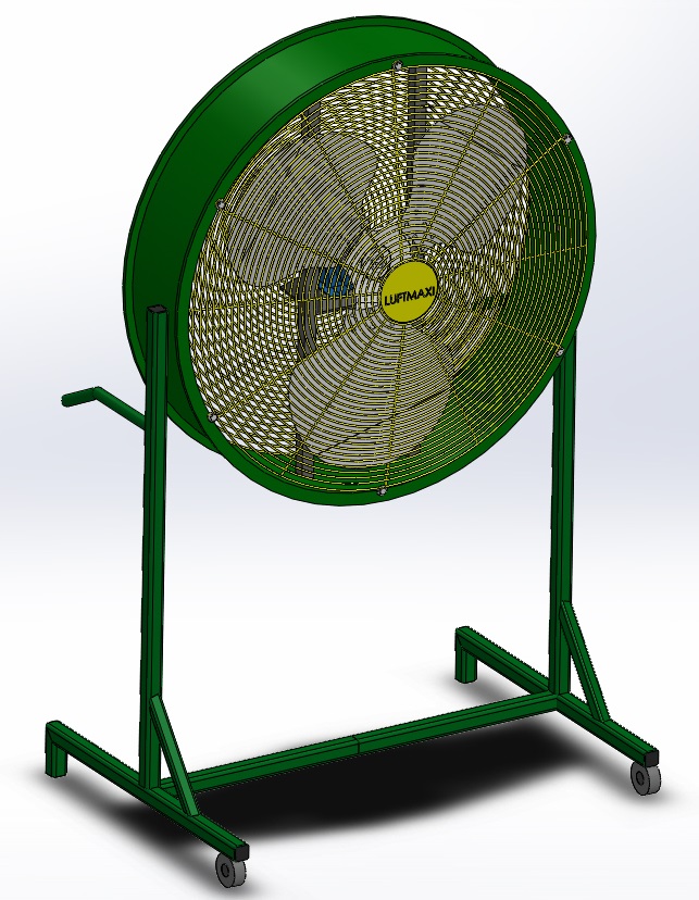 Ventilador Axial Industrial VL630 - T4 | Suporte Mvel	
