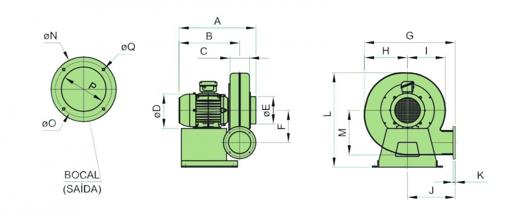 Ventilador Centrífugo - Linha LCV