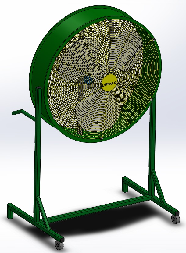 Ventilador Axial Industrial VL830 - M4 | Suporte Móvel